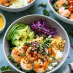 Creamy Sriracha Shrimp Poke Bowls