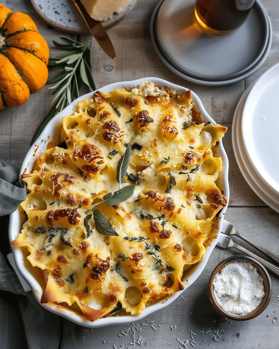 Roasted Pumpkin and Ricotta Stuffed Pasta Shells