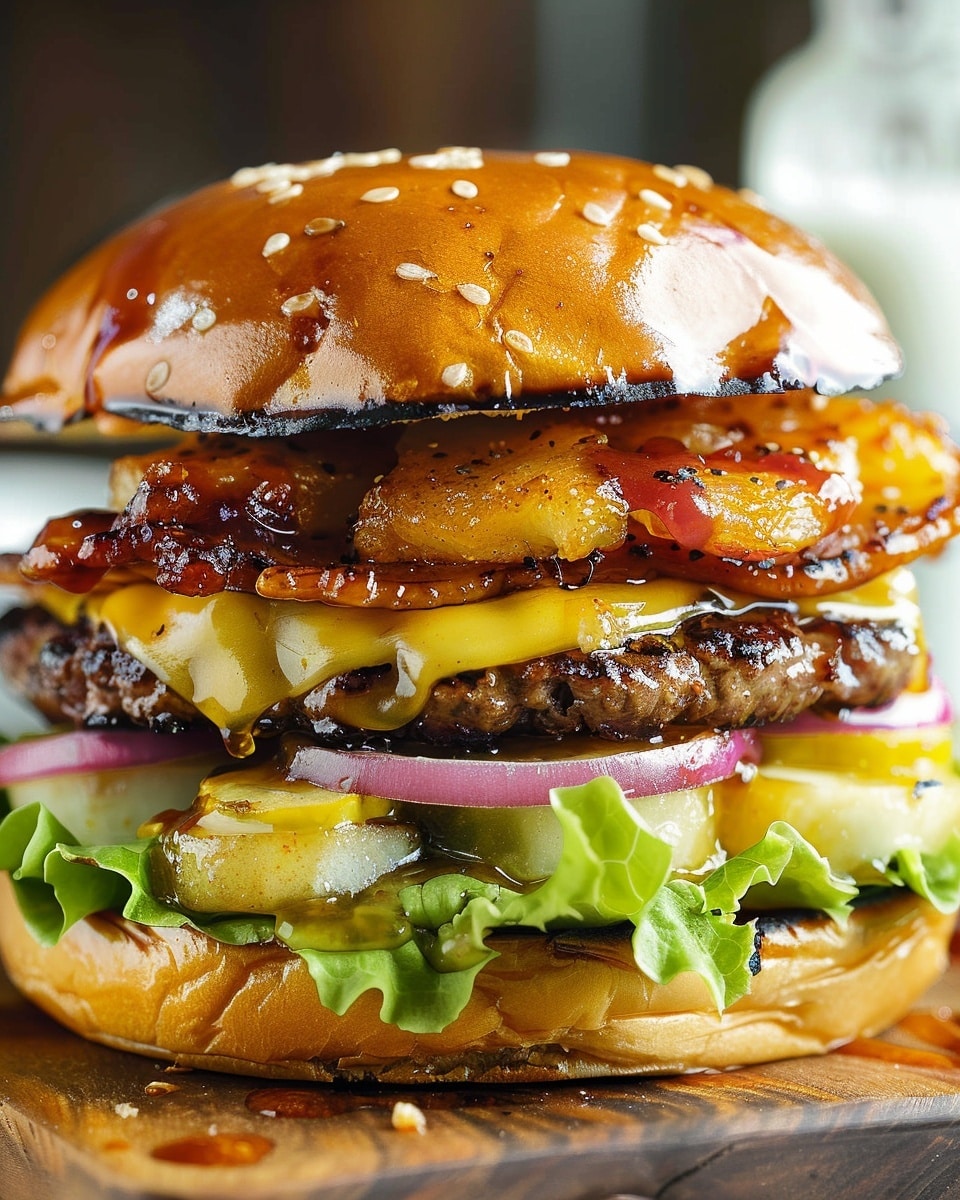 Teriyaki Pina Colada Burger