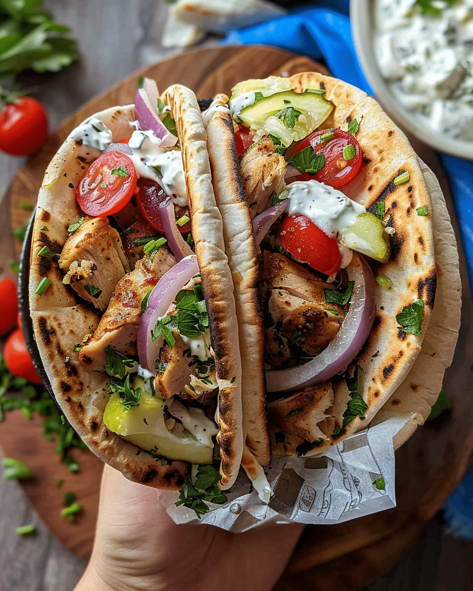 Easy Skillet Chicken Gyros