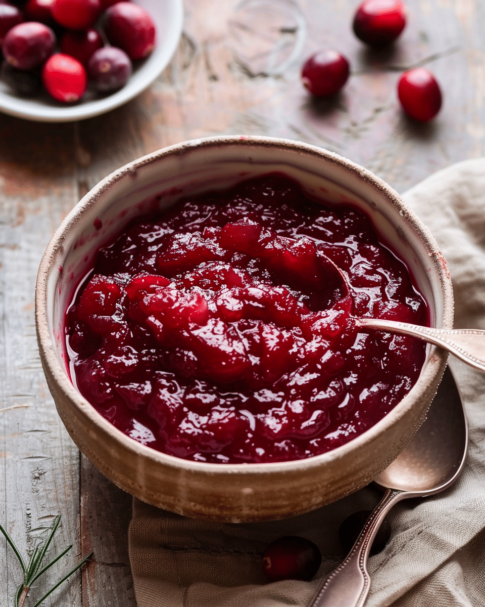 Naturally Sweetened Cranberry Orange Sauce