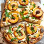Peach Brie Flatbread