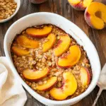 Brown Butter Peach Baked Oatmeal