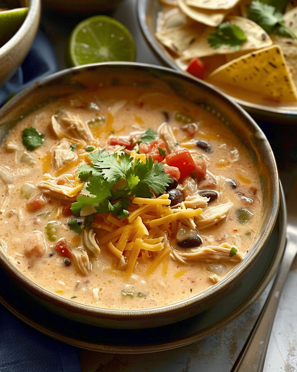 Creamy Chicken Tortilla Soup