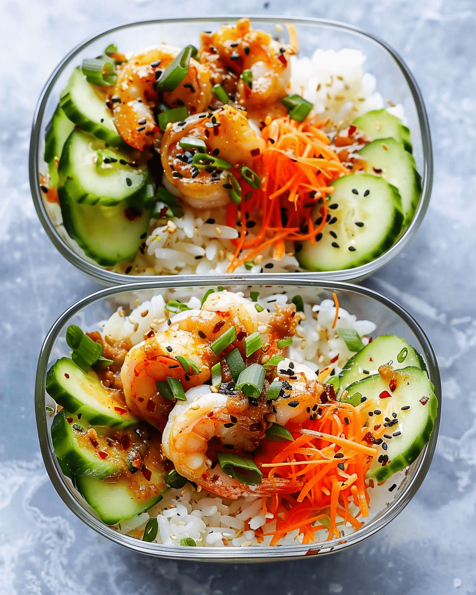 Meal Prep Dynamite Shrimp Sushi Bowl