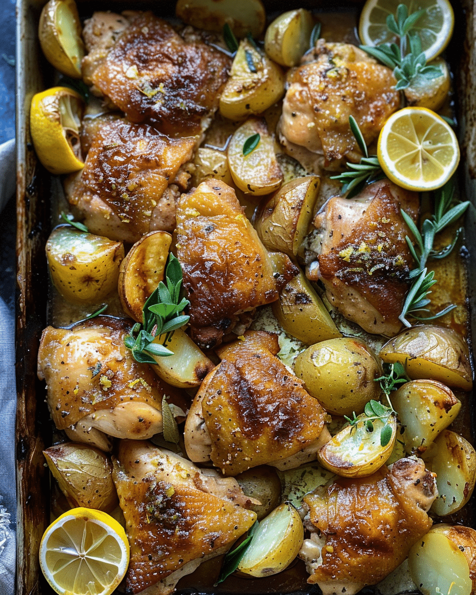 Greek Lemon Chicken and Potatoes