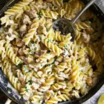 Ground Chicken Piccata Pasta