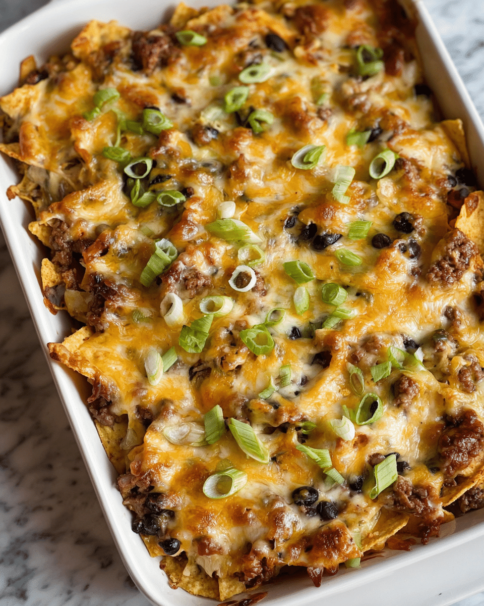Baked Casserole in a White Rectangular Dish