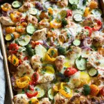 Cheesy Chicken Veggie Sheet Pan