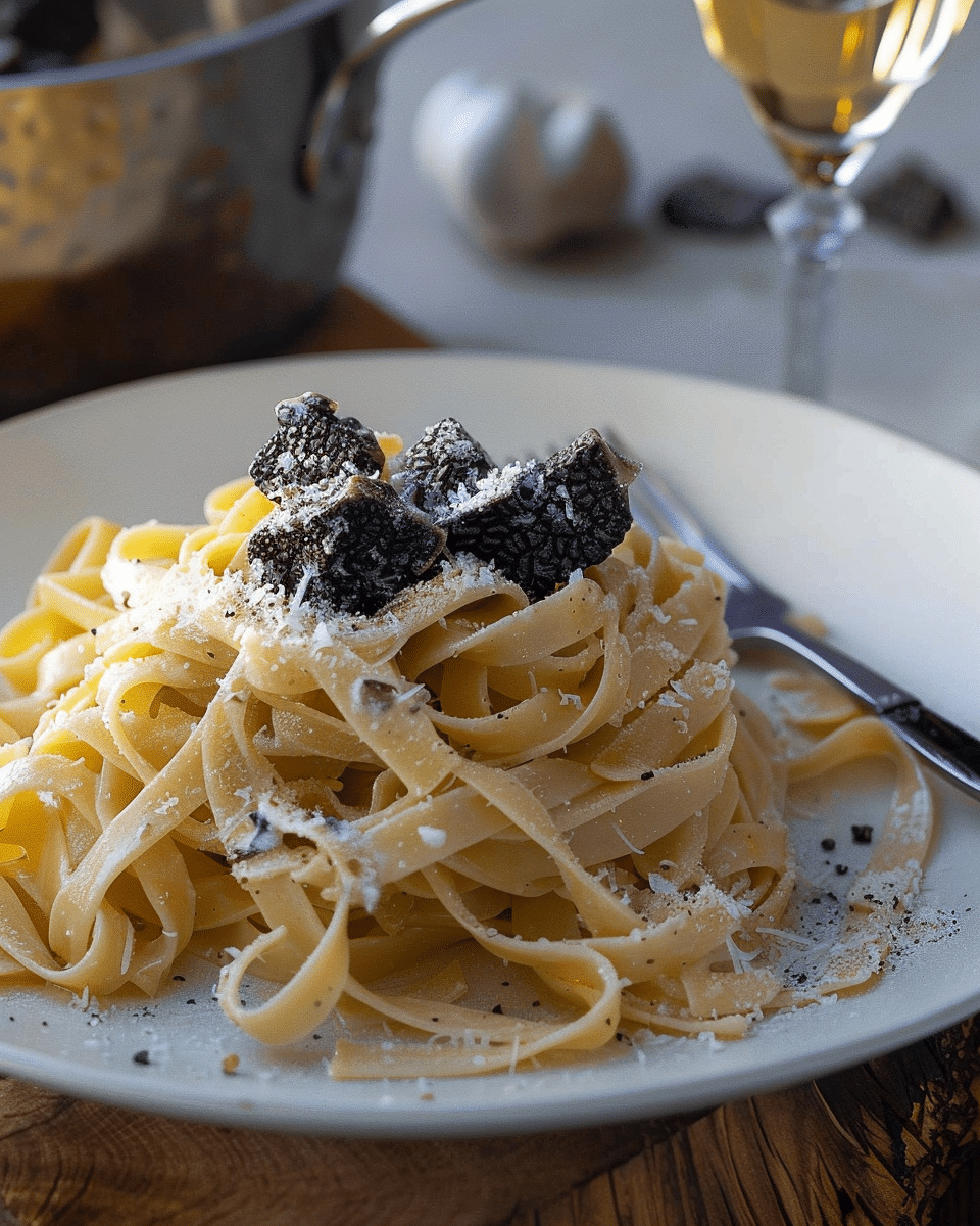 Fresh Black Truffle Pasta Tagliatelle