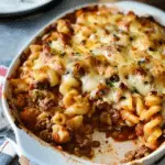 High Protein Italian Beef and Pasta Bake
