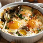 Baked Eggs with Mushrooms