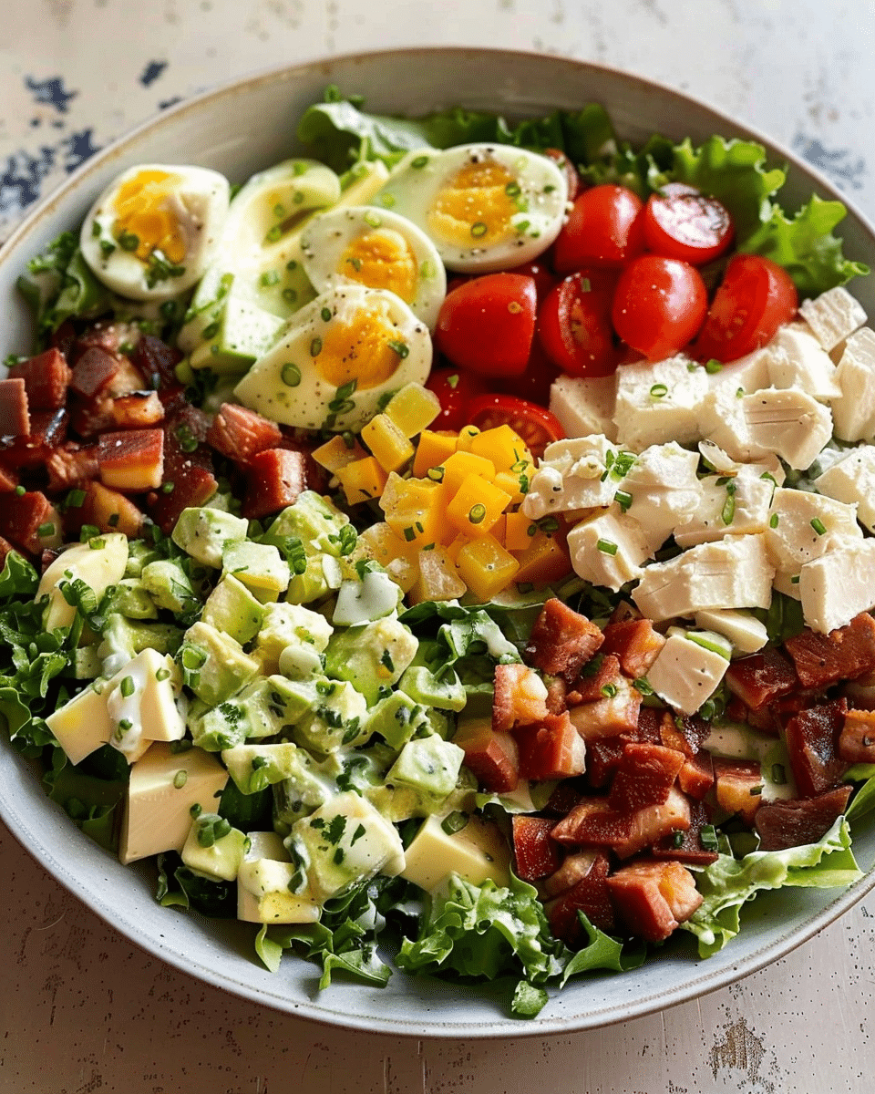 Epic Cobb Salad with Creamy Lemon Dressing