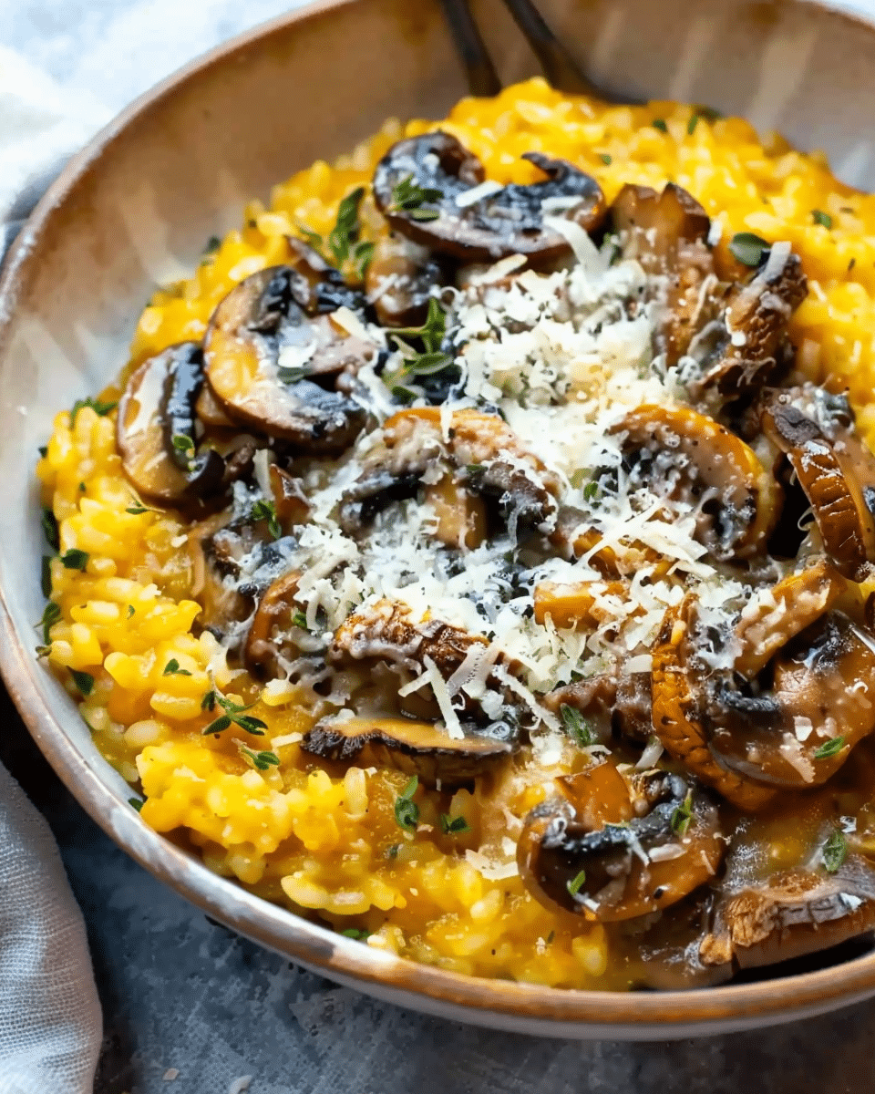 Pumpkin and Mushroom Risotto