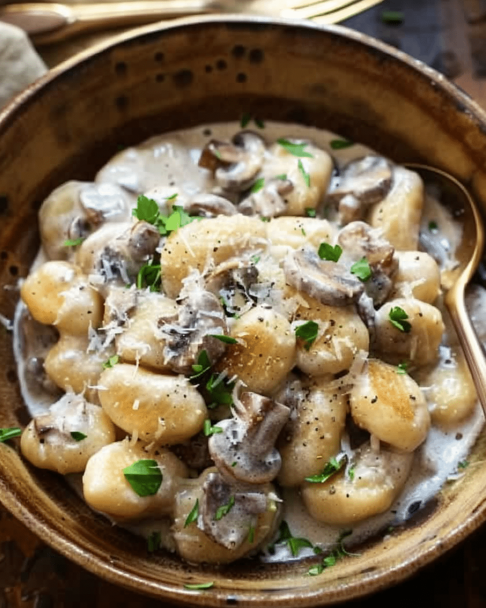Creamy Mushroom Gnocchi