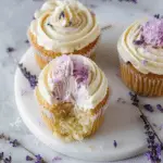 Lavender Cupcakes with Cream Cheese Frosting