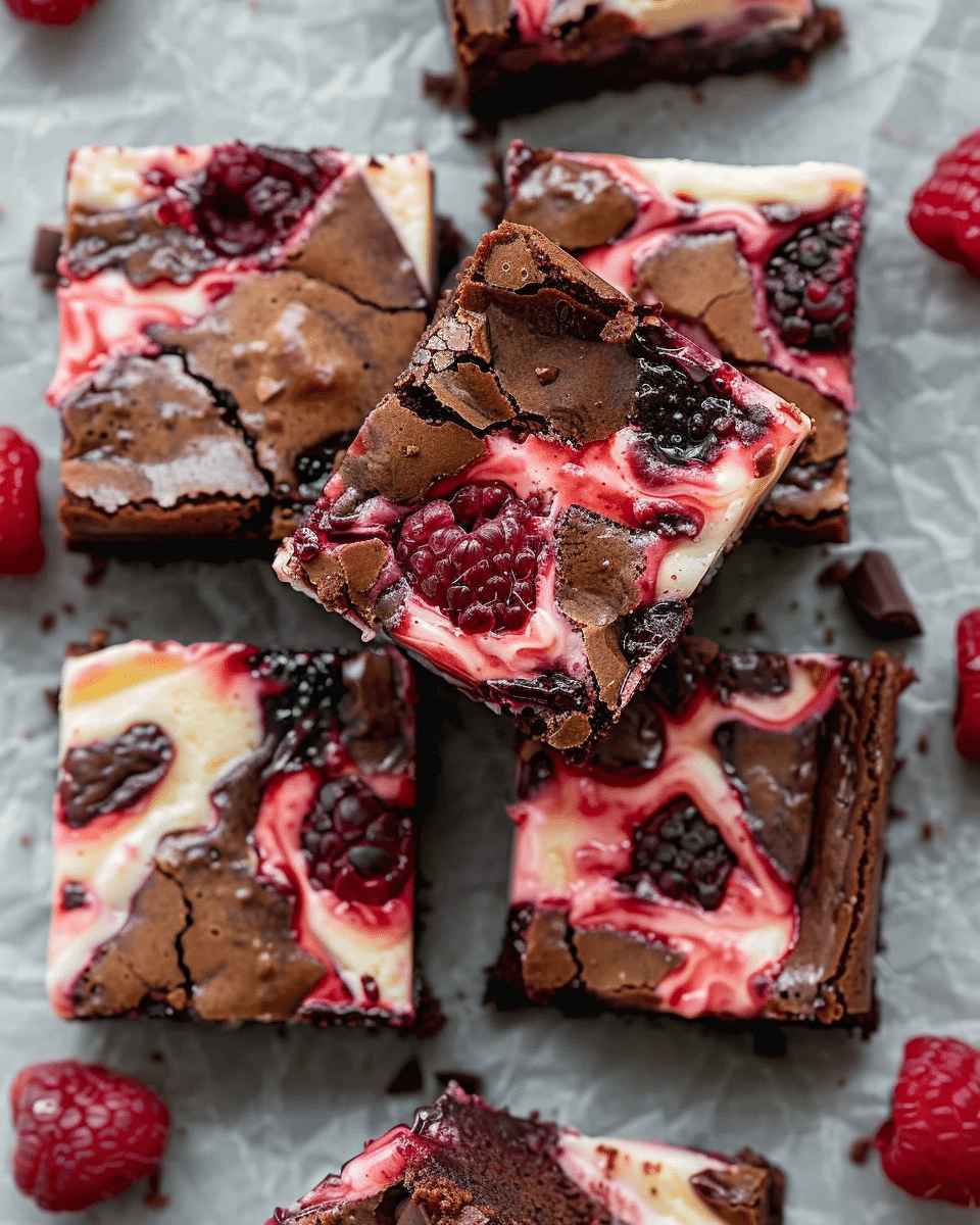 Raspberry Cheesecake Brownies