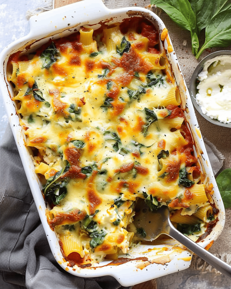 Spinach and Ricotta Pasta Bake
