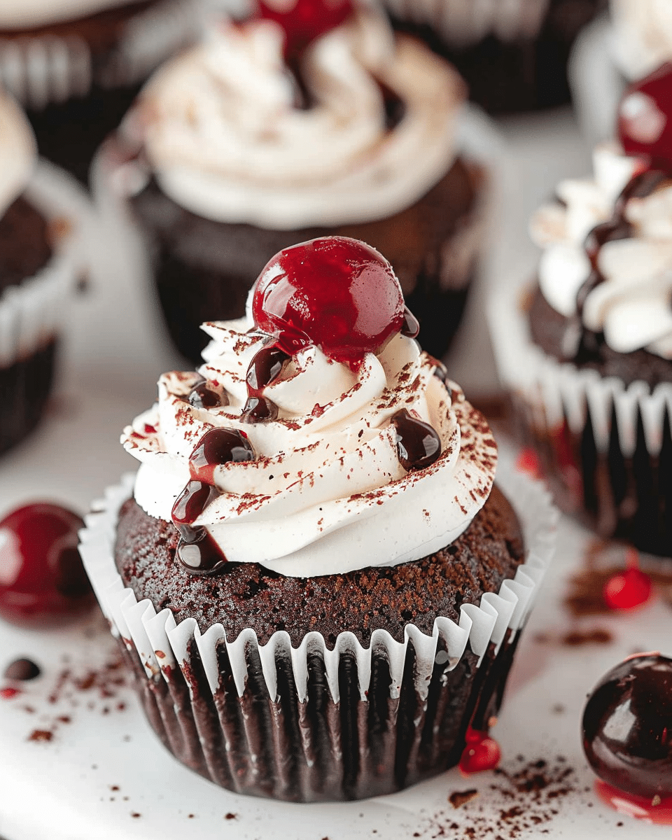 Black Forest Cake Cupcakes