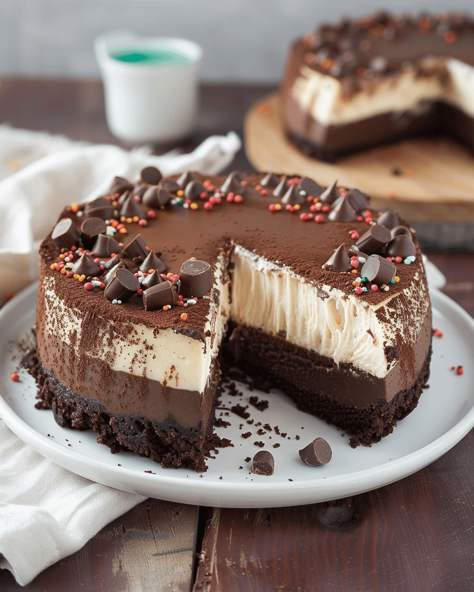 Cosmic Brownie Cheesecake