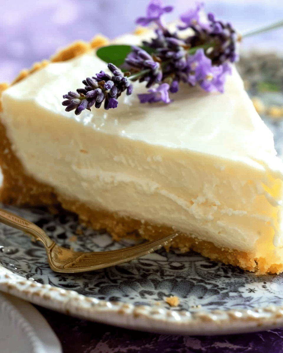 Lavender Honey Cheesecake
