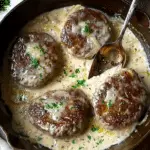 Salisbury Steaks in Horseradish Parmesan Sauce