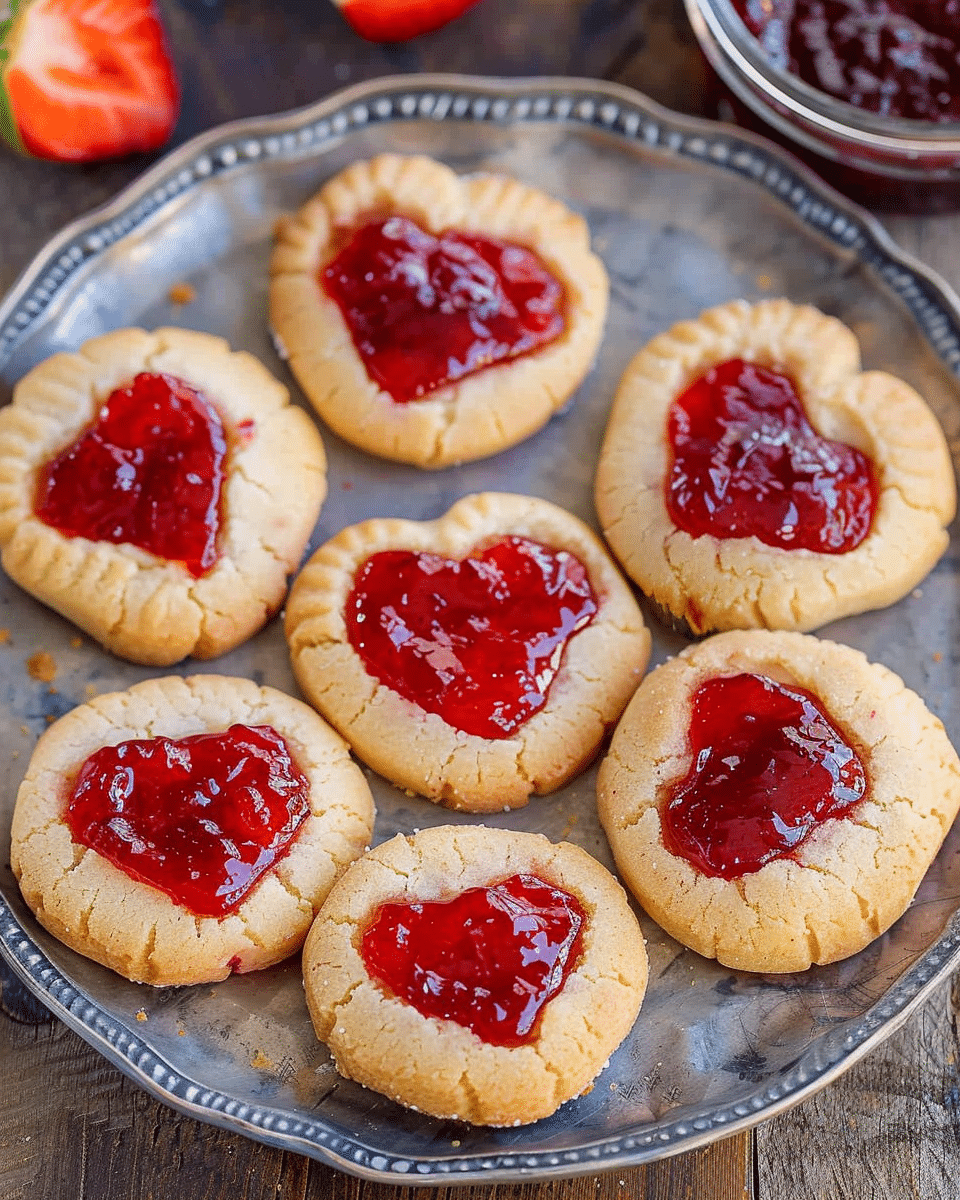 Heart Jam Cookies