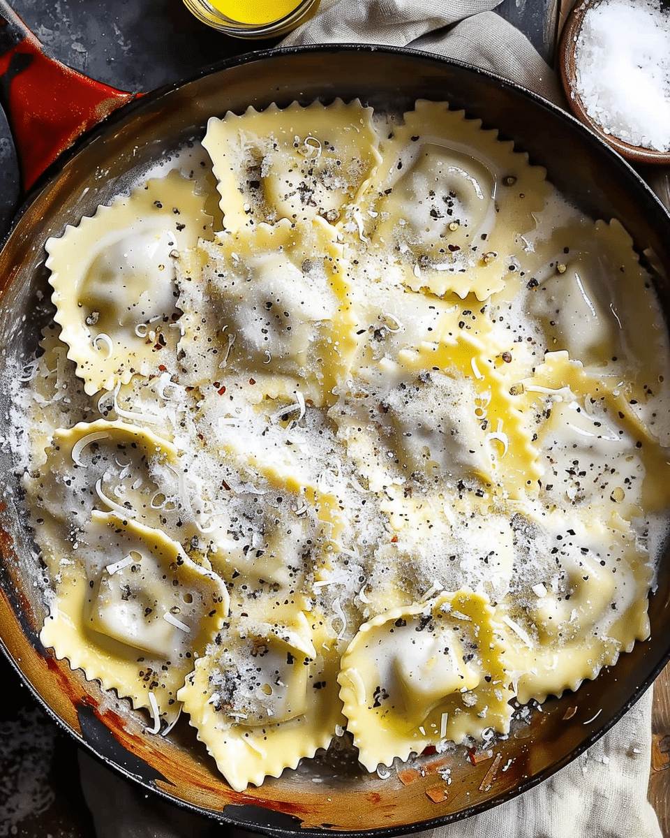 Truffle Alfredo Ravioli