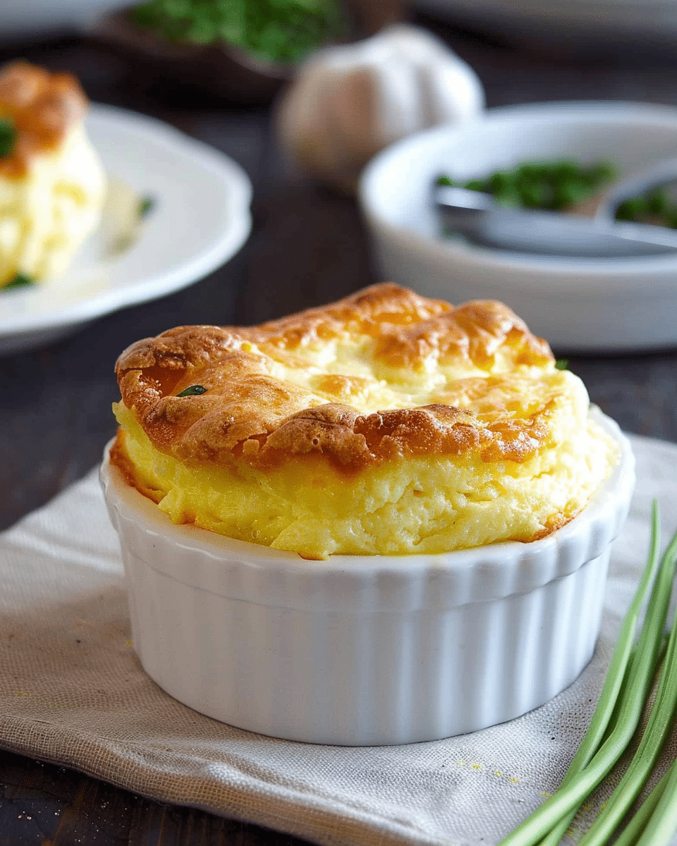 Twice Baked Make Ahead Cheese Soufflé
