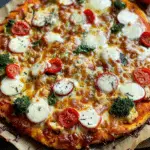 Broccoli Chicken Crust Pizza