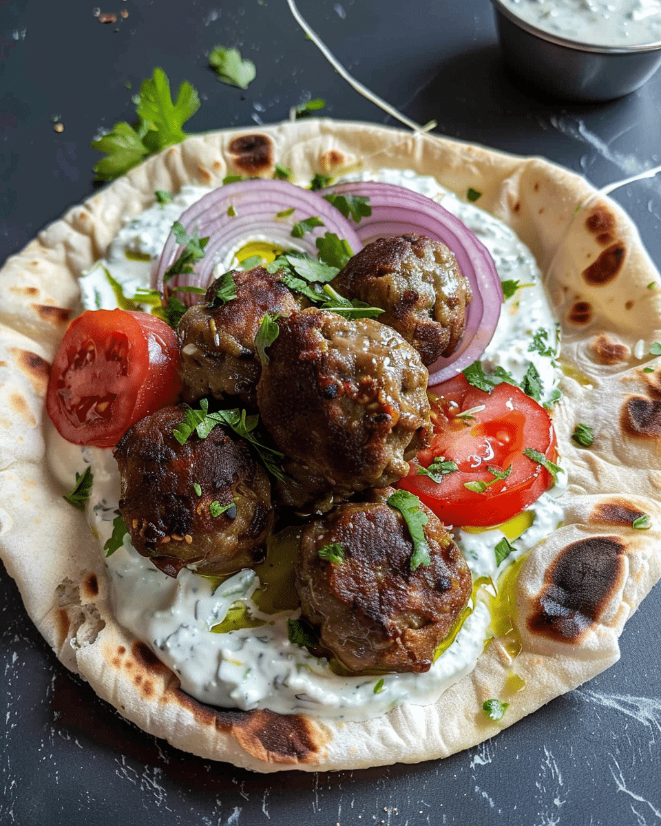 Easy Kofta Wraps