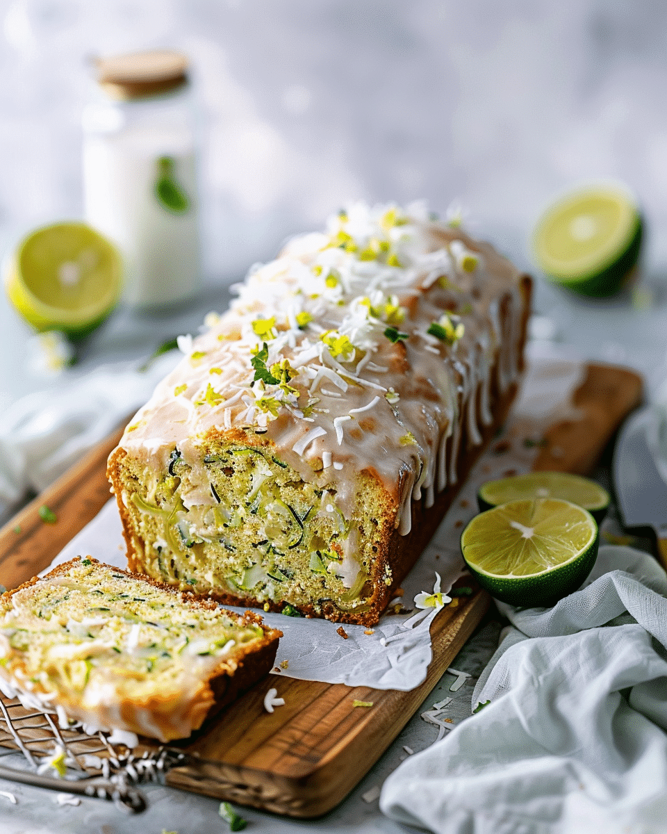 Coconut Lime Zucchini Loaf