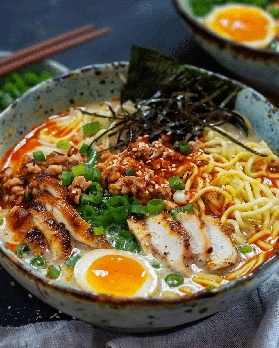 Creamy Miso Chicken Ramen