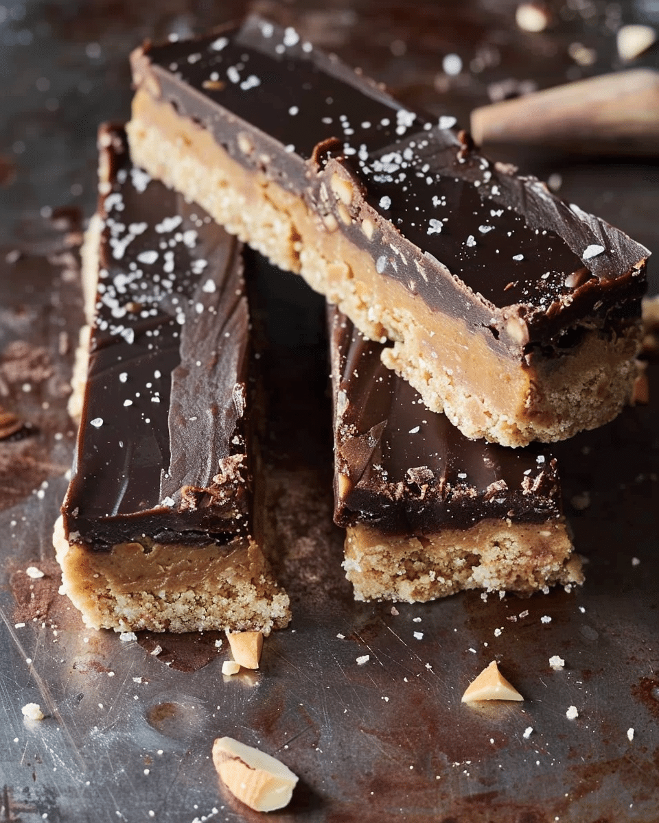 No Bake Almond-Butter Twix Bars