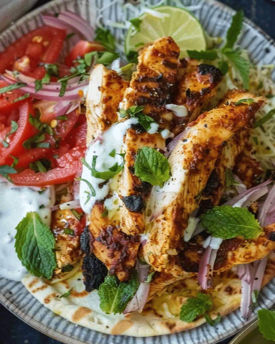 Chicken Shawarma with Garlic Yoghurt Sauce