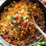 Mexican Beef and Rice Skillet