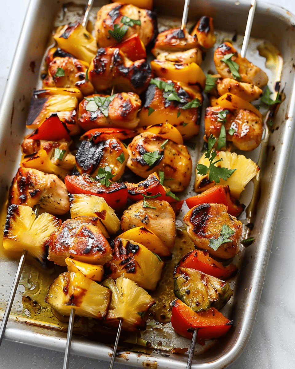 Peruvian Style Oven Chicken Kabobs