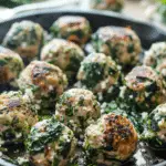 Spinach Feta Turkey Meatballs