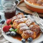 Hasselback Baked French Toast