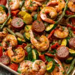 Cajun Sheet Pan Shrimp, Sausage, and Veggies