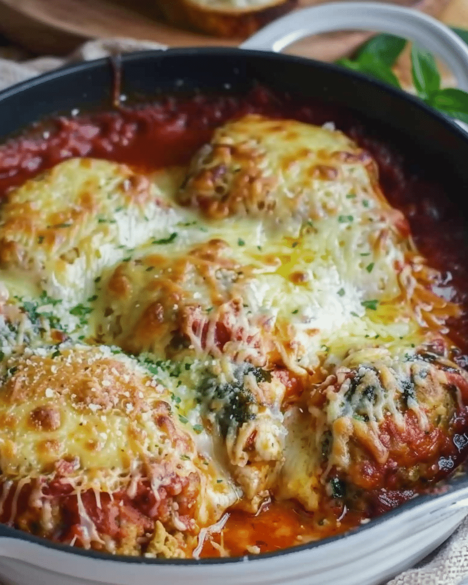 Chicken Meatball Parmigiana