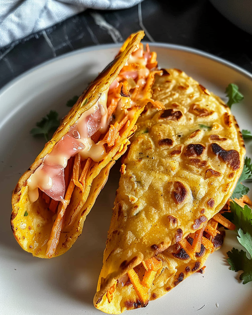 Low Carb Cheesy Carrot Tortillas