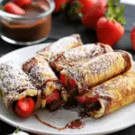 Strawberry Nutella French Toast Roll Ups