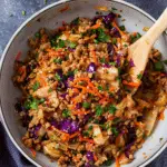 Ground Chicken and Cabbage Stir Fry