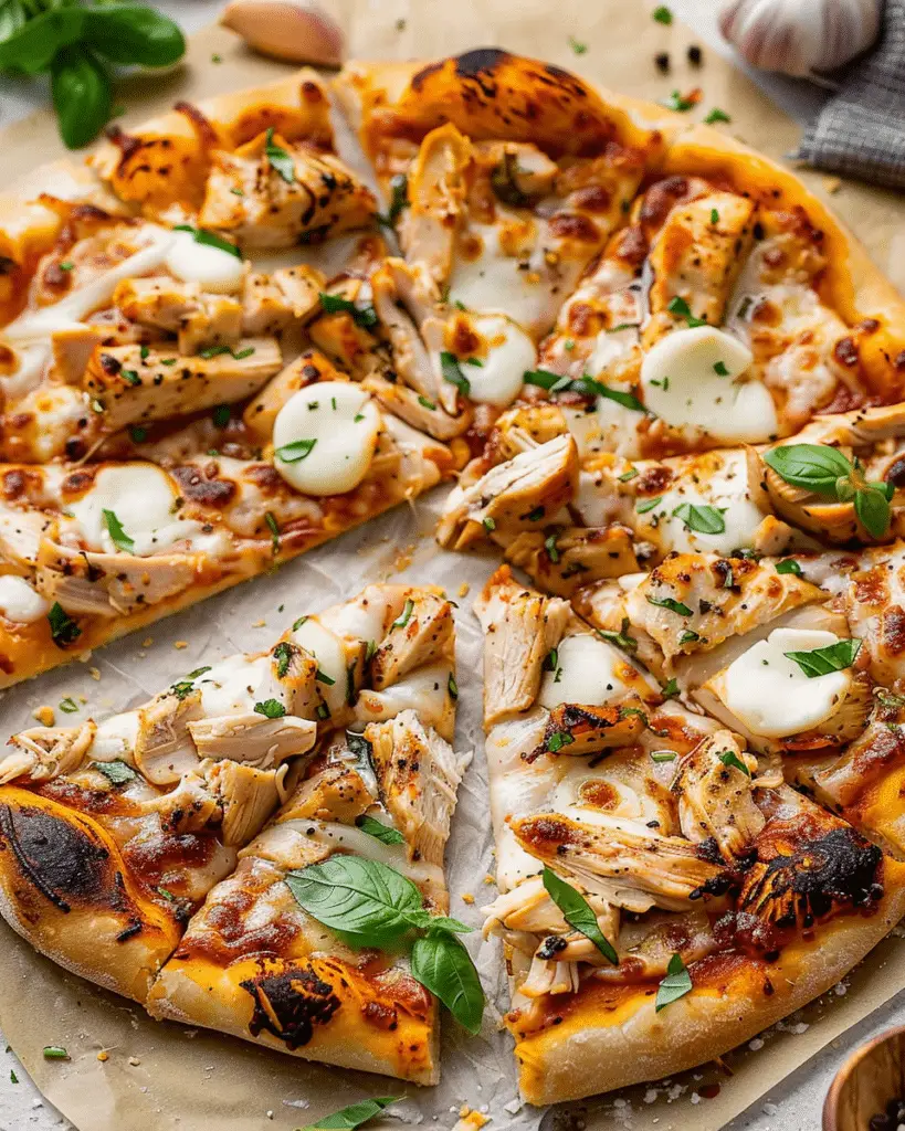 Chicken Pizza Recipe | TheFamilyCooking