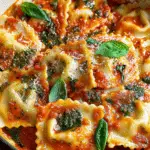 Red Pesto Ricotta Ravioli