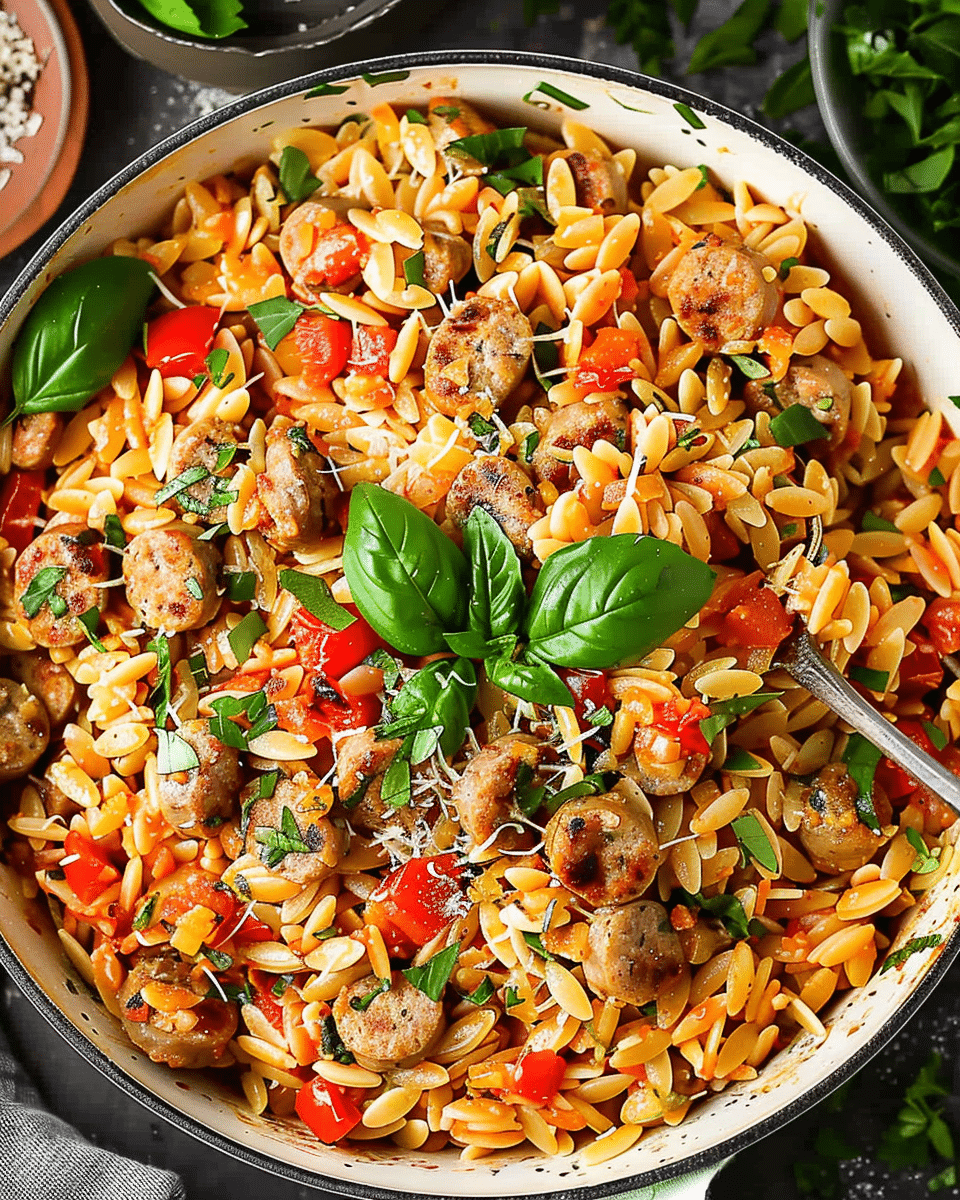Simple Sausage Orzo