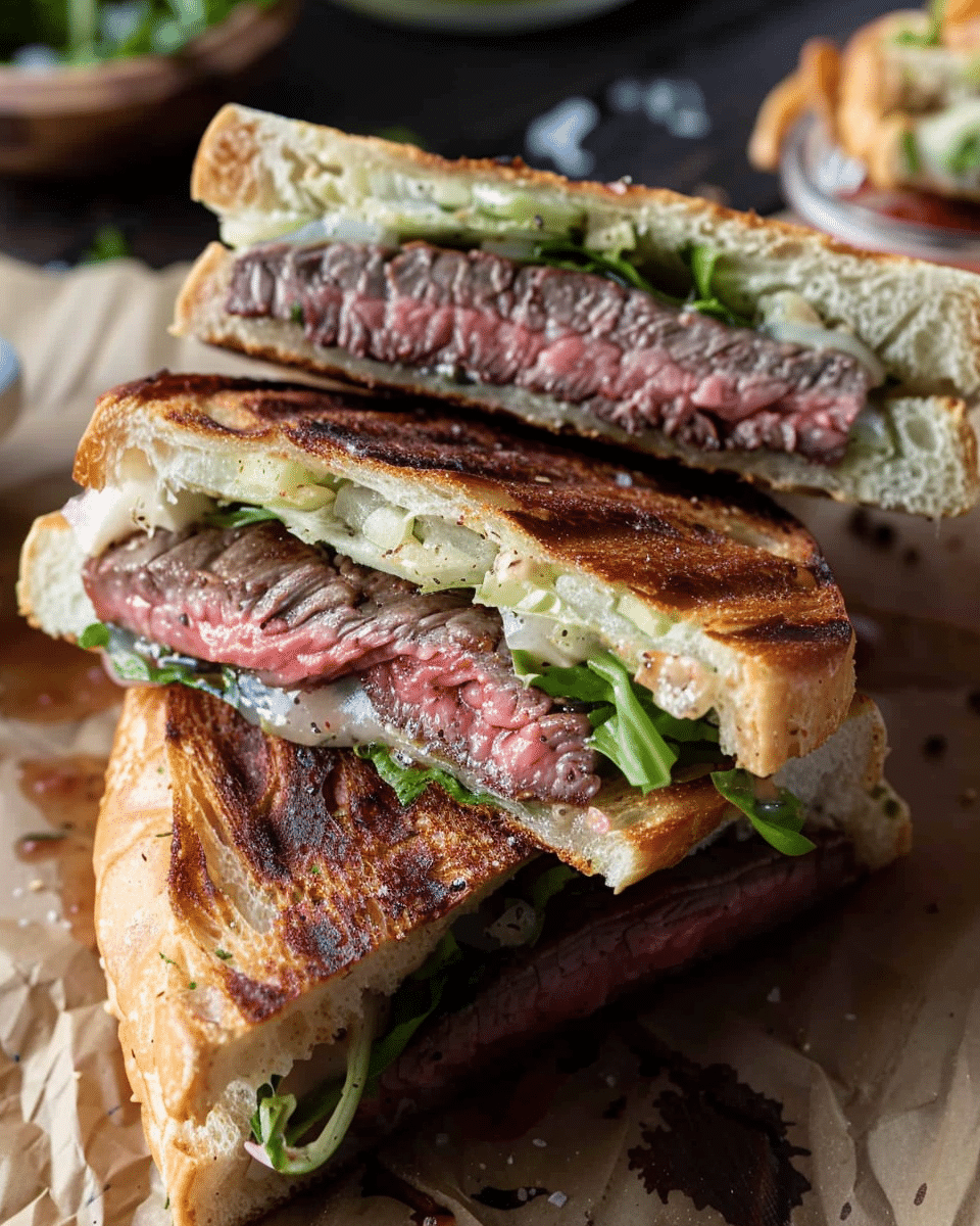 Ultimate Pan Seared Steak Sandwich