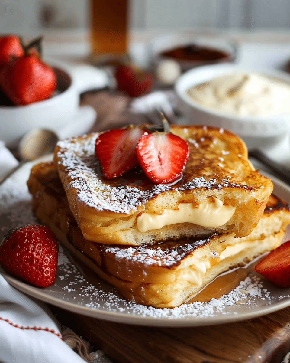 Cream Cheese Stuffed French Toast