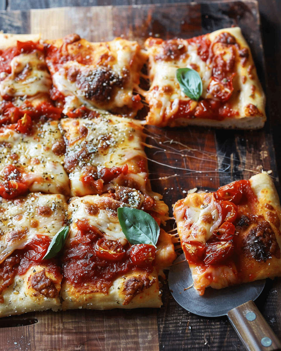 Detroit Style Pizza Recipe with Pickled Tomato Sauce
